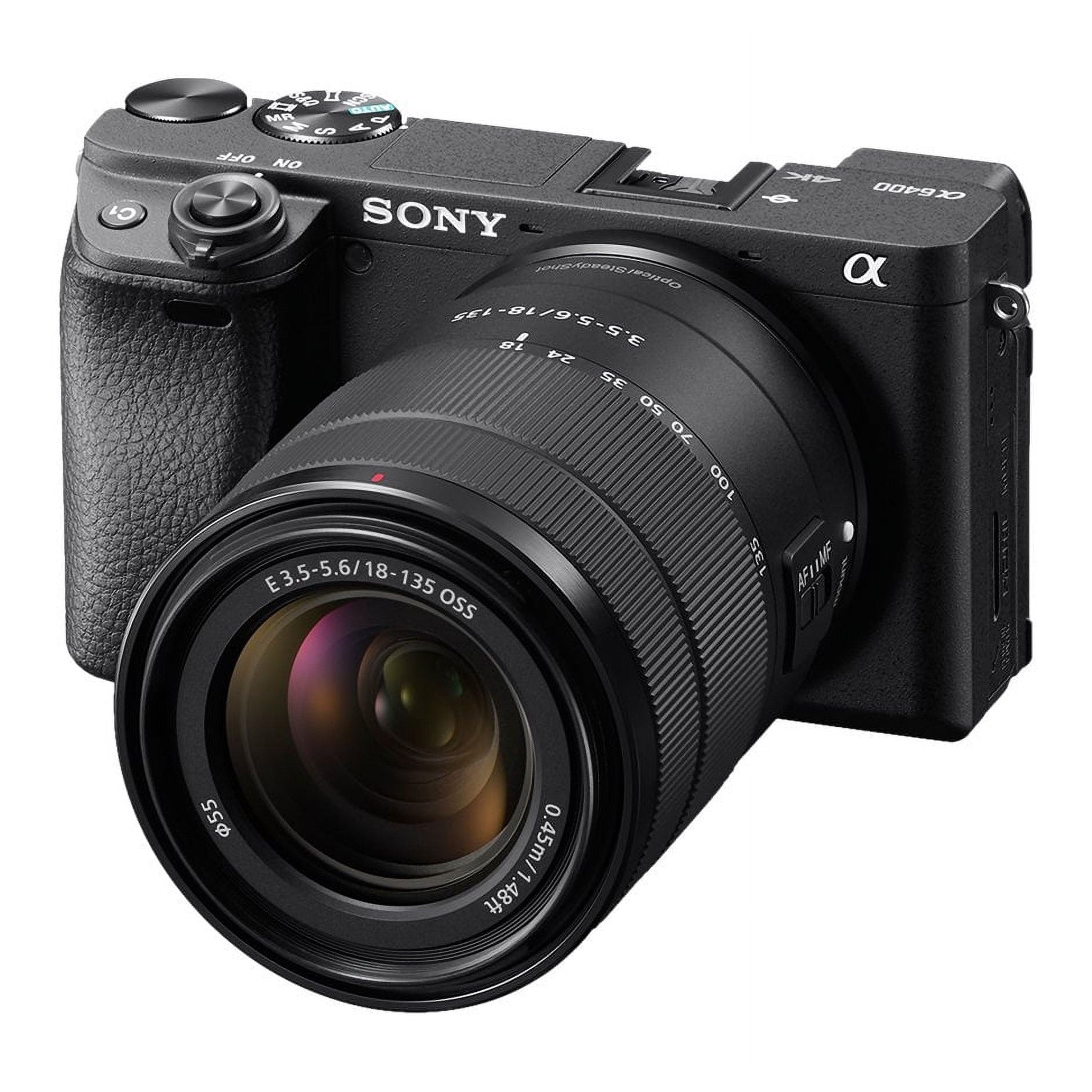 Sony Alpha a6400 Mirrorless Camera: Compact APS-C Interchangeable Lens Digital Camera with Real-Time Eye Auto Focus Sony