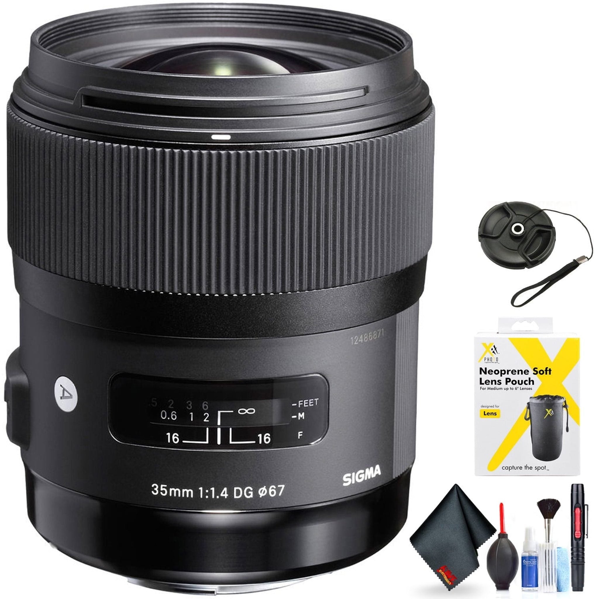 Sigma 35mm f/1.4 DG HSM Art Lens for Nikon F for Nikon F Mount + Accessories International Model with 2 Year Warranty Sigma