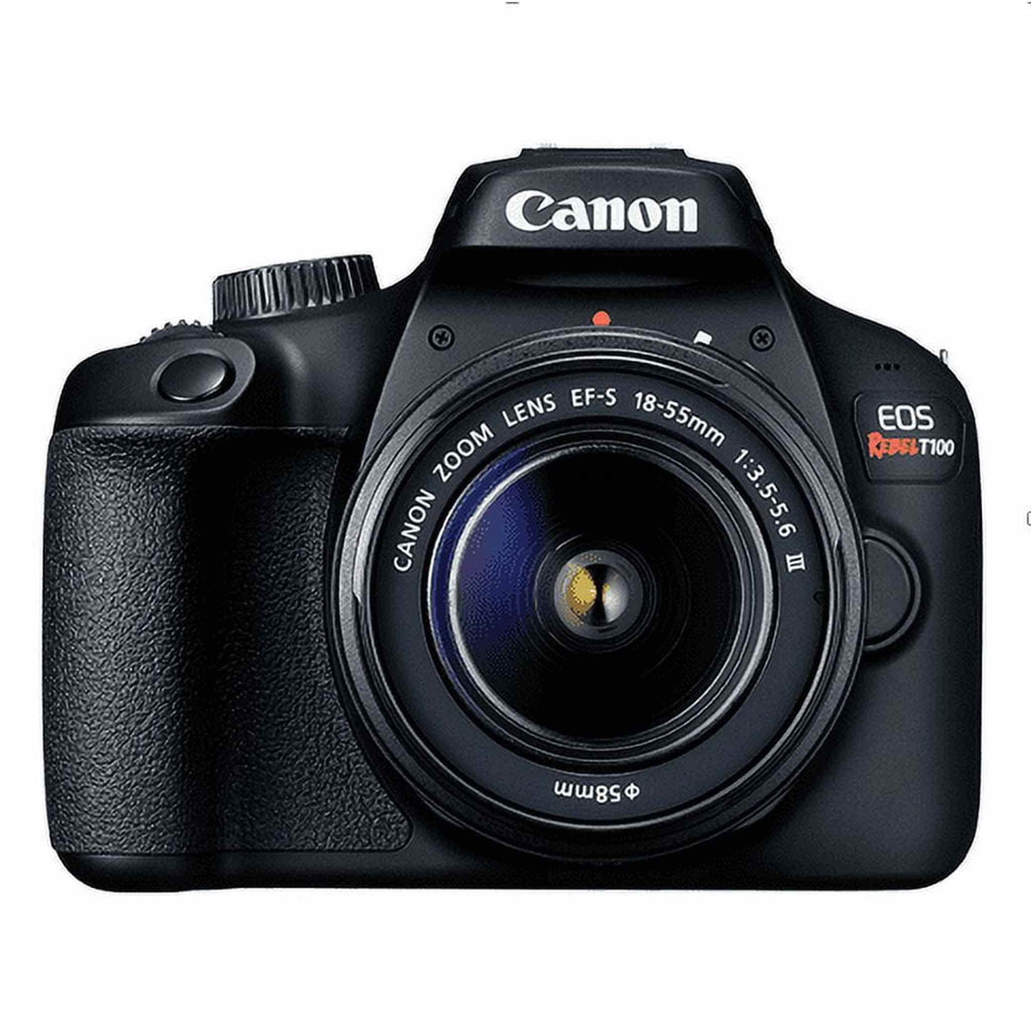 Canon EOS Rebel T100 DSLR Camera EF-S 18-55mm f/3.5-5.6 DC III Canon