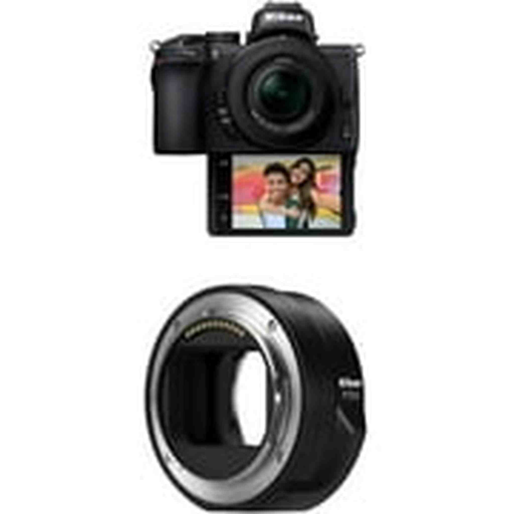 Nikon Z 50 DX-Format Mirrorless Camera w/NIKKOR Z DX 16-50mm f/3.5-6.3 VR with Nikon Mount Adapter FTZ II Nikon