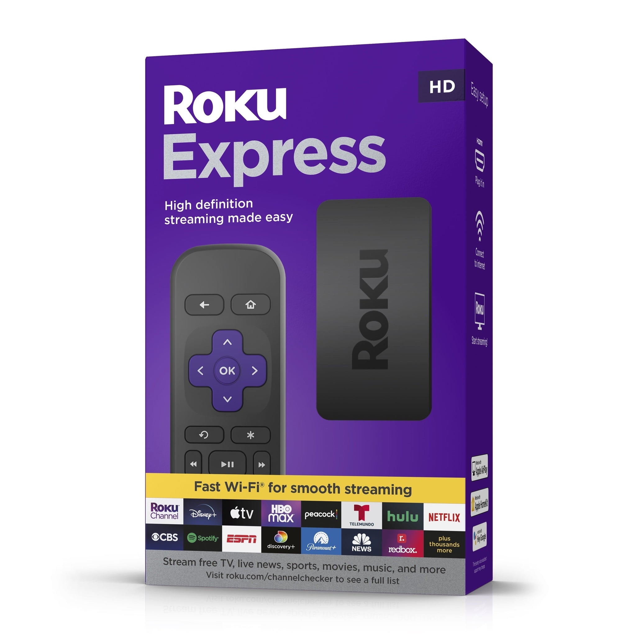 Roku Express New HD Streaming Device 3960RW Roku