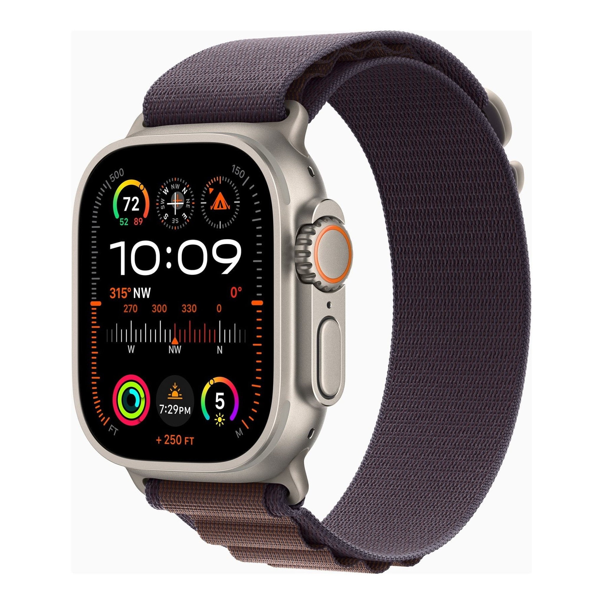 Apple Watch Ultra 2 [GPS + Cellular 49mm] Smartwatch with Rugged Titanium Case & Indigo Alpine Loop Medium. (Carbon Neutral)