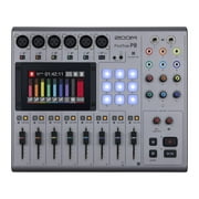 Zoom PodTrak P8 Podcast Recorder, 6 Microphone Inputs, 6 Headphone Outputs, Phone Input, Sound Pads, Onboard Editing, Record to SD card, USB Audio Interface, Battery Powered Zoom