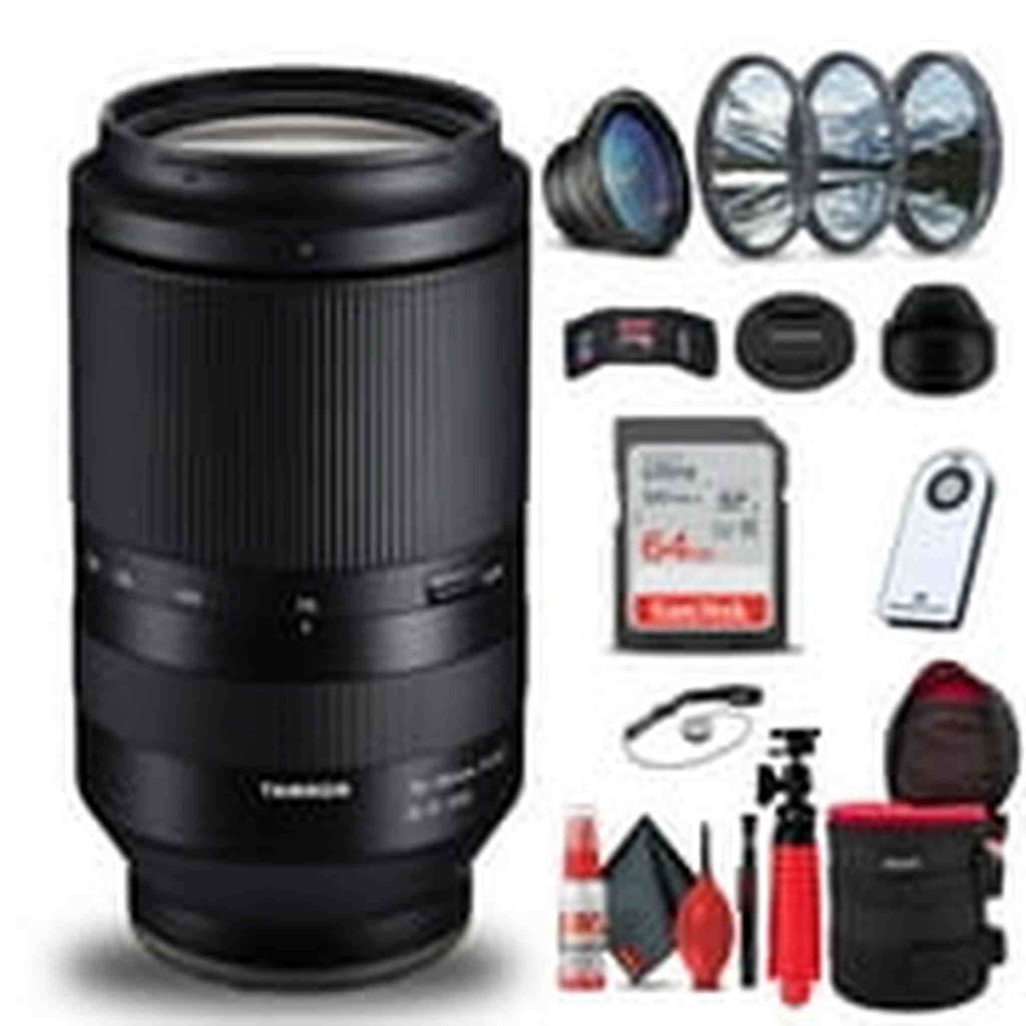 Tamron 70-180mm f/2.8 Di III VXD Lens for Sony E + 64GB Accessory Bundle Tamron