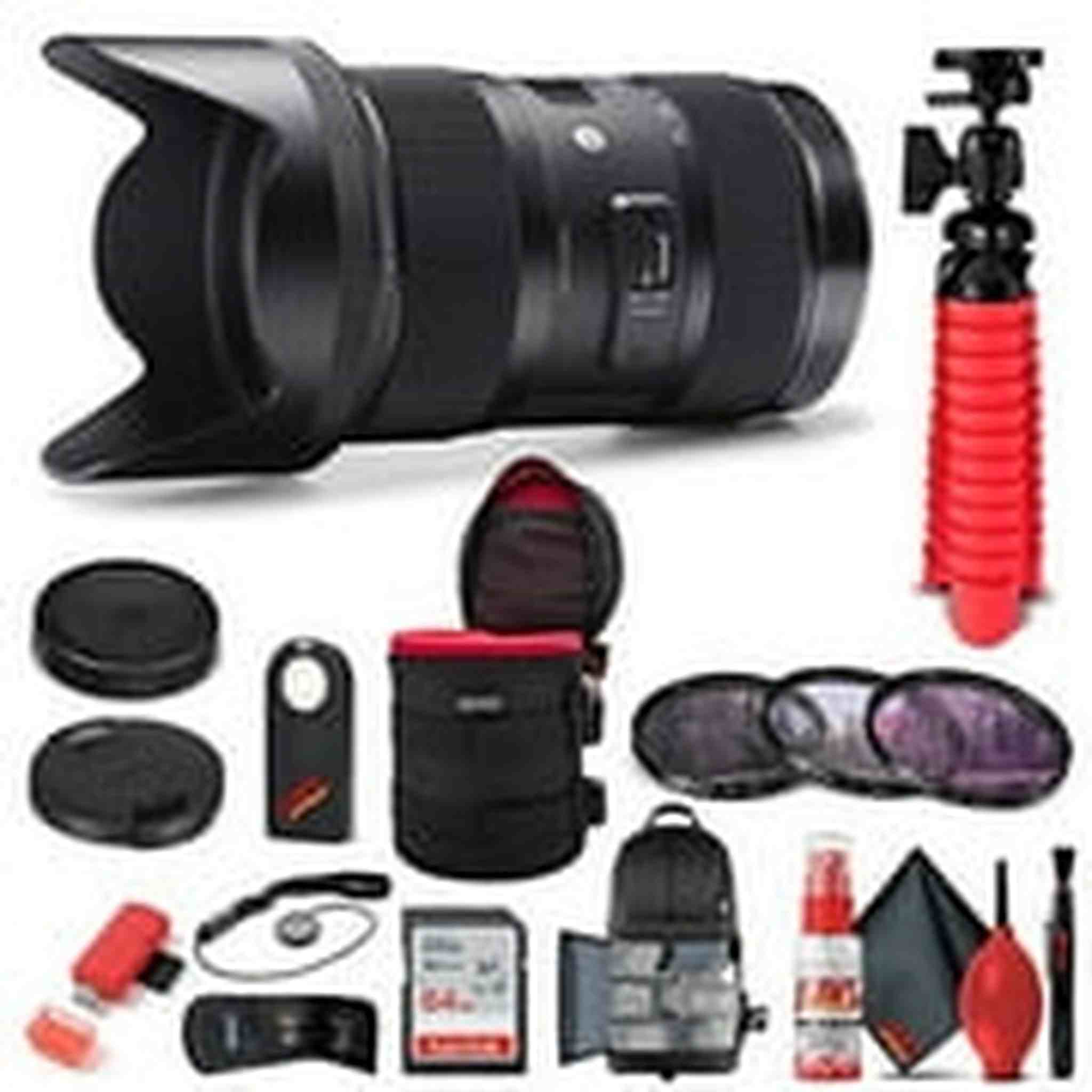 Sigma 18-35mm f/1.8 DC HSM Art Lens for Canon EF 210-101 Bundle Sigma