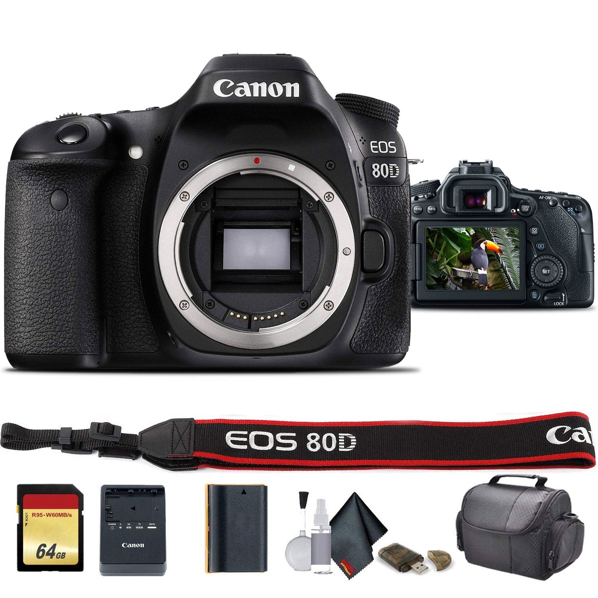 Canon EOS 80D DSLR Camera 1263C004 - Starter Bundle Canon