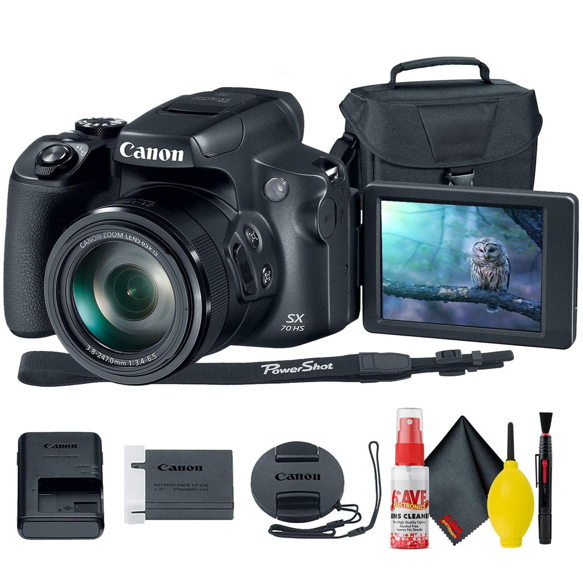 Canon PowerShot SX70 HS Digital Camera - Base Bundle Canon