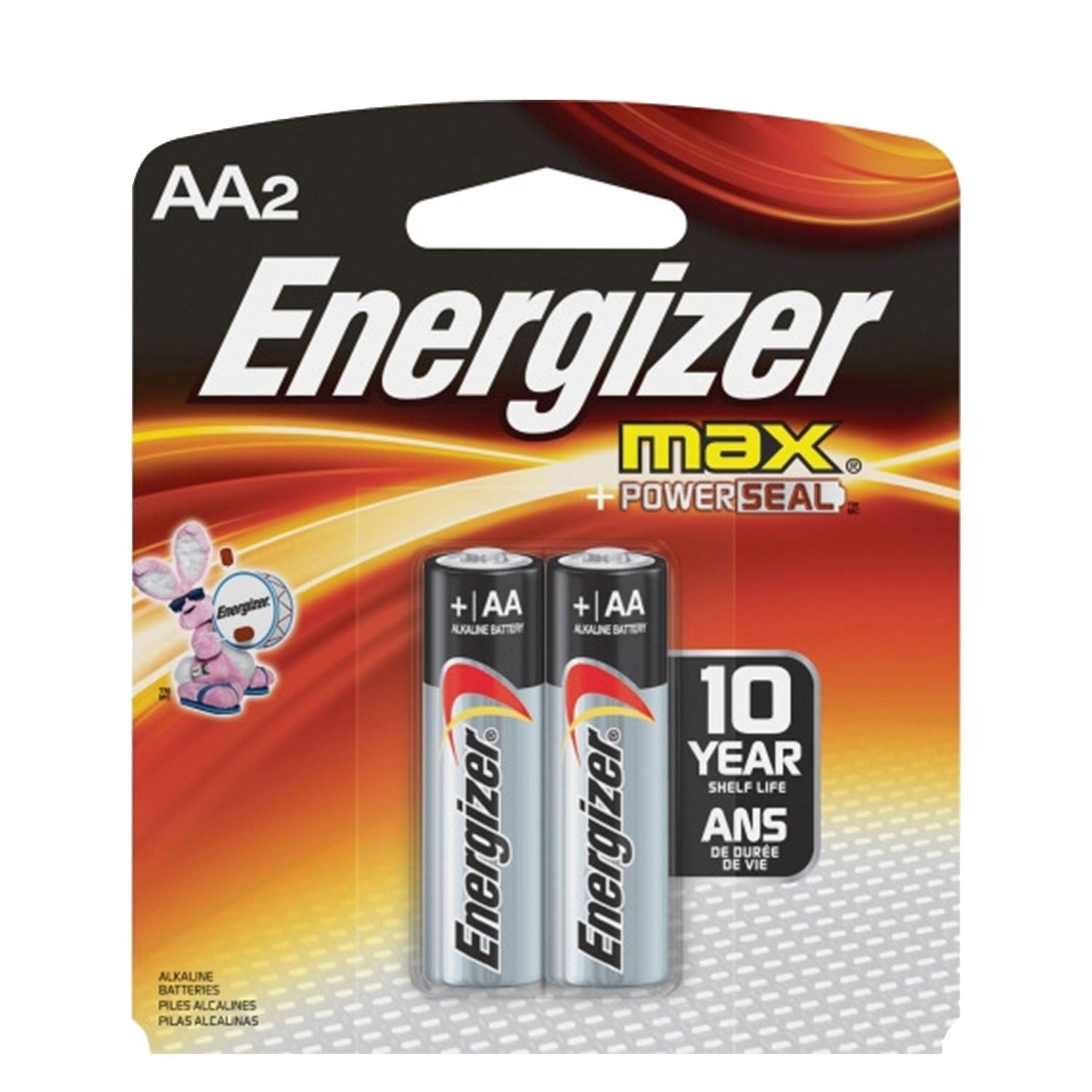 Energizer AA Size Alkaline General Purpose Battery, AA - Alkaline - 1.5 V DC Energizer