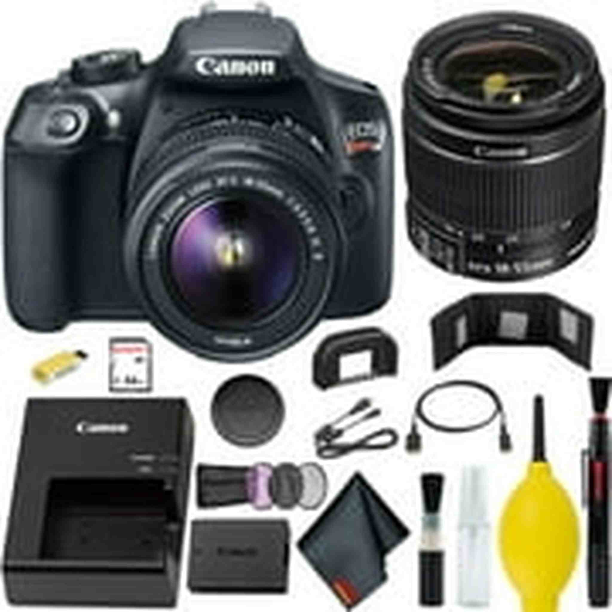 Canon EOS Rebel T6 DSLR Camera with 18-55mm Lens Memory Kit Canon