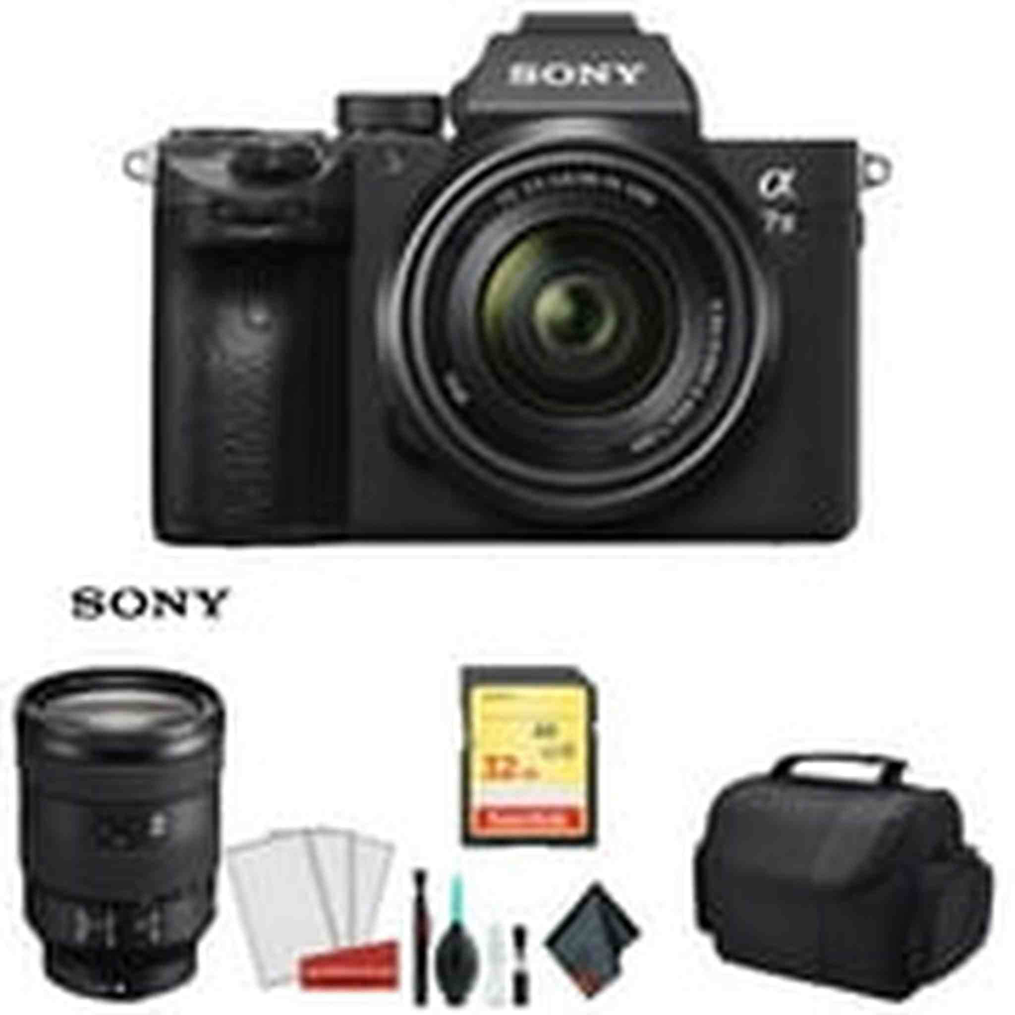 Sony Alpha a7 III Full Frame Mirrorless Digital Camera with 28-70mm Lens ILCE7M3K/B - Bundle Kit with Sony FE 24-105mm f Sony