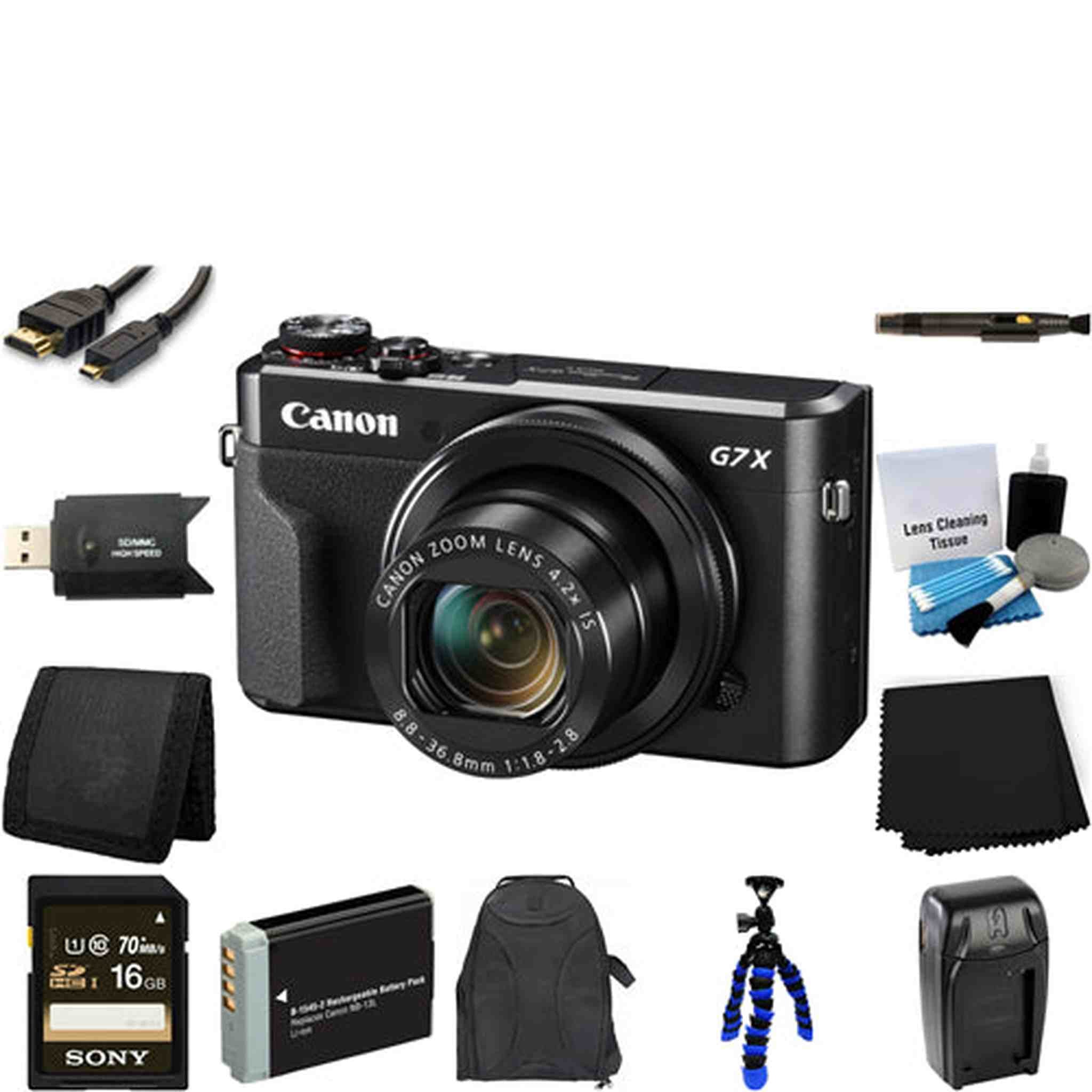 Canon PowerShot G7 X Mark II Digital Camera 16GB Package Canon