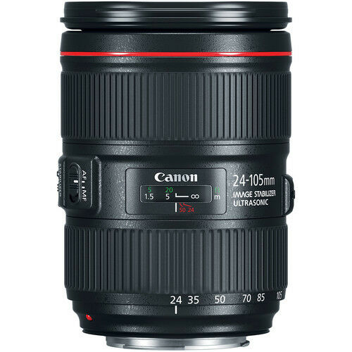 Canon EF 24-105mm f/4L IS II USM Lens+77mm Multicoated UV Filter & 5pc Clean Kit Bundle