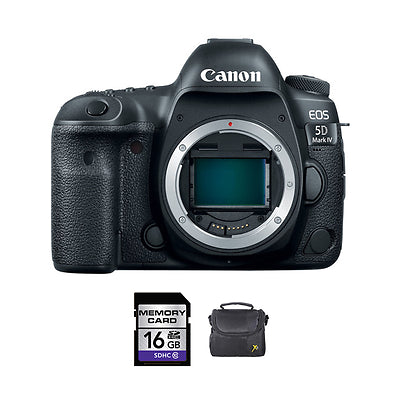 Canon EOS 5D Mark IV DSLR Camera + 16GB Memory Card + Soft Case Bundle Canon