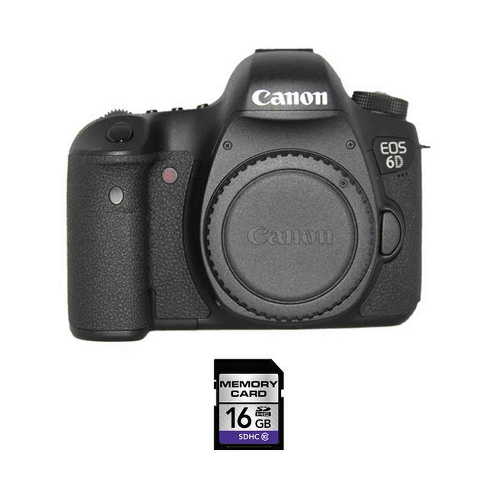 Canon EOS 6D DSLR Camera w/16GB SDHC Card Canon