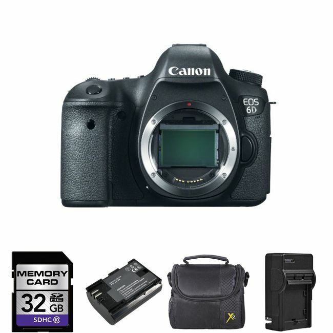 Canon EOS 6D Digital Camera - Black Body Only + 2 Batteries, 32GB + More! Canon