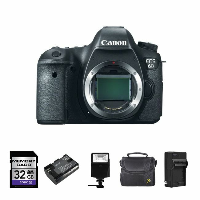 Canon EOS 6D Digital Camera - Black Body + 2 Batteries, 32GB, Flash + More! Canon