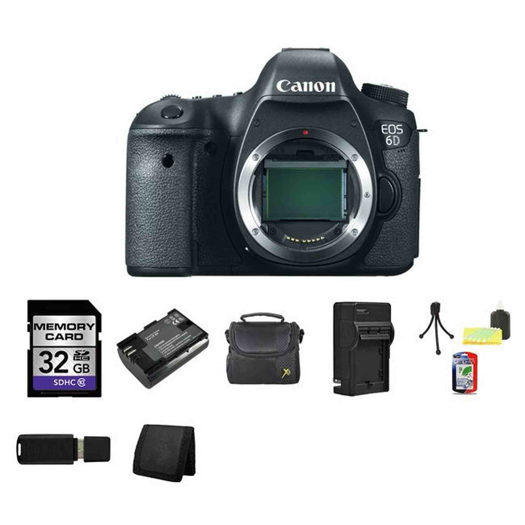 Canon EOS 6D Digital SLR Camera 32GB Package Canon