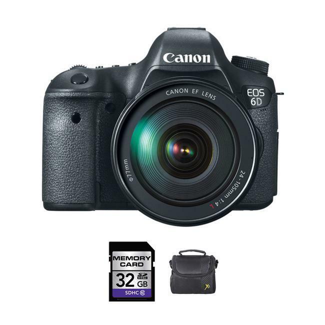 Canon EOS 6D Digital Camera w/24-105mm Lens + 32GB & Case Bundle Canon