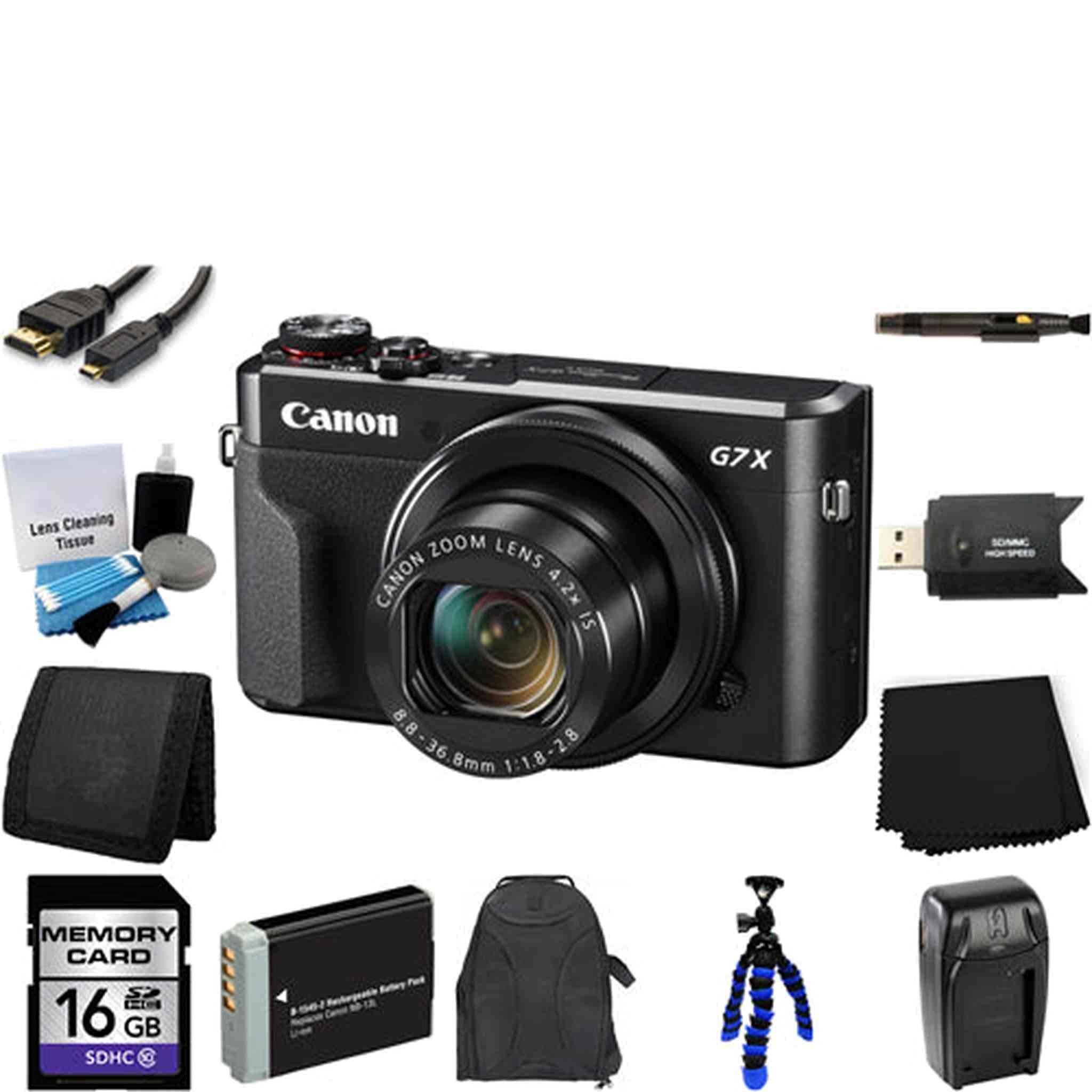 Canon PowerShot G7 X Mark II Digital Camera 16GB Starter Bundle Canon