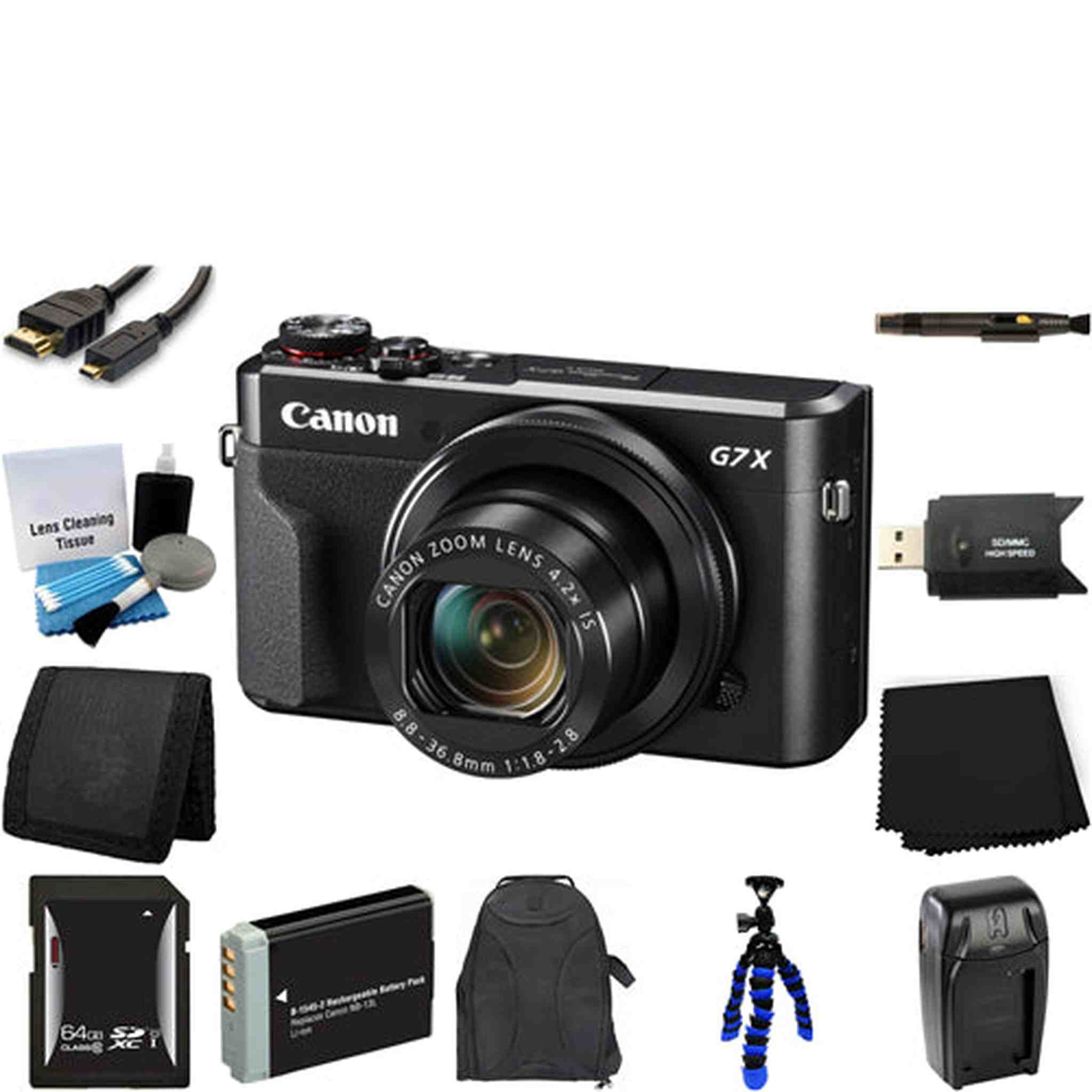 Canon PowerShot G7 X Mark II Digital Camera 32GB Pro Bundle Canon