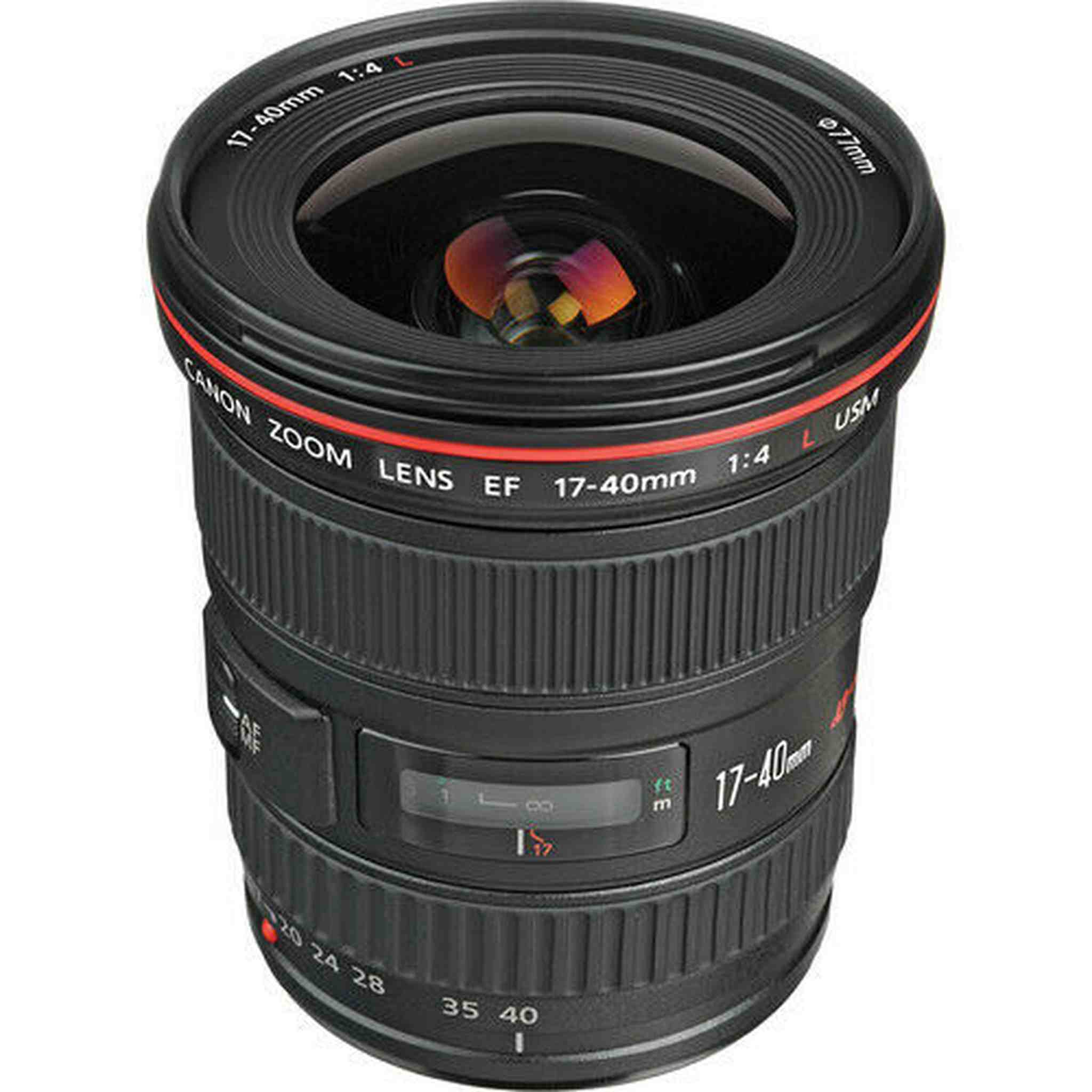 Canon EF 17-40mm f/4L USM Lens w/77mm UV Filter Bundle