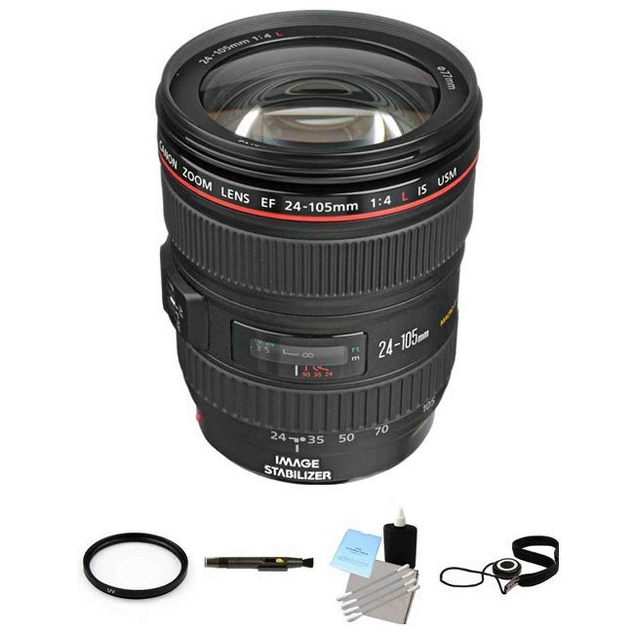 Canon EF 24-105mm f/4L IS USM Autofocus Lens Pro Bundle Canon