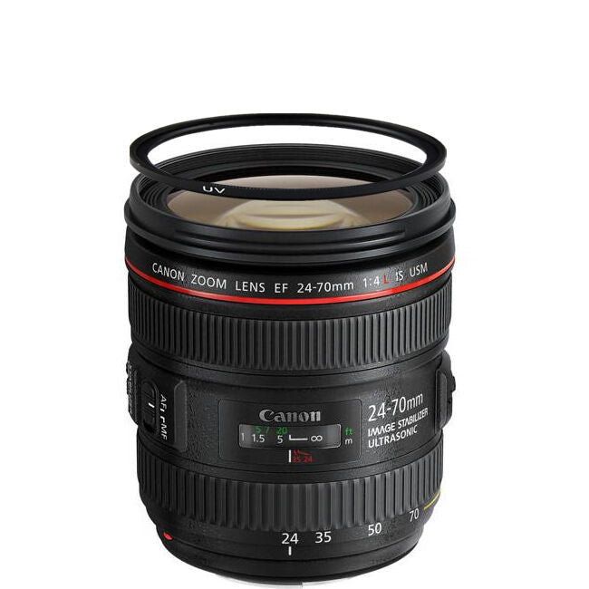 Canon EF 24-70mm f/4.0L IS USM Standard Zoom Lens w/77mm UV Filter Canon