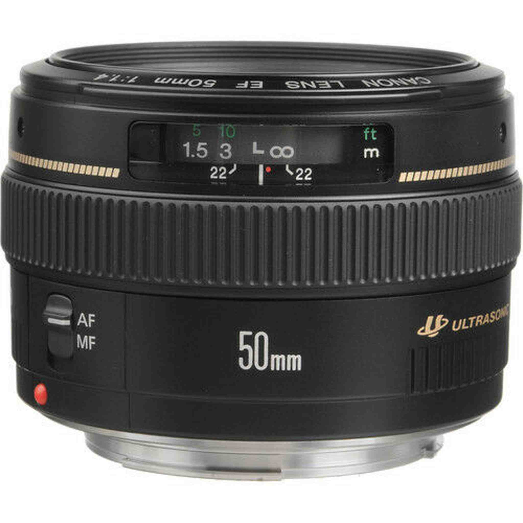 Canon EF 50mm f/1.4 USM Autofocus Lens Bundle Canon