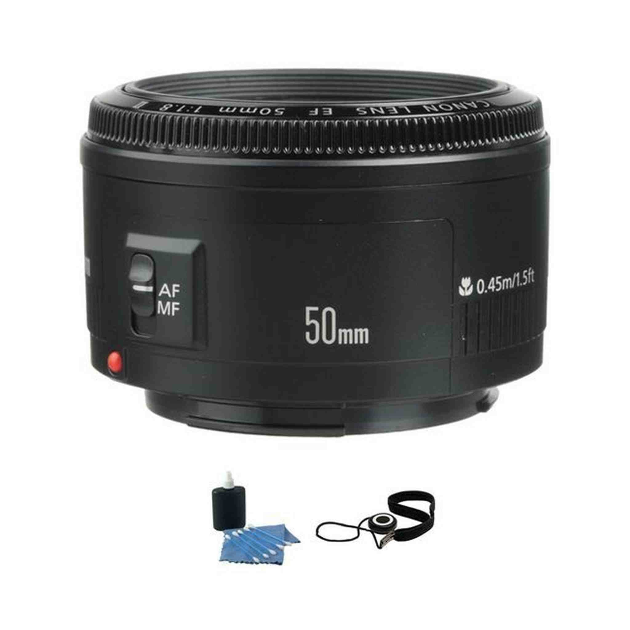 Canon EF 50mm f/1.8 II Autofocus Lens Ultimate Bundle Canon