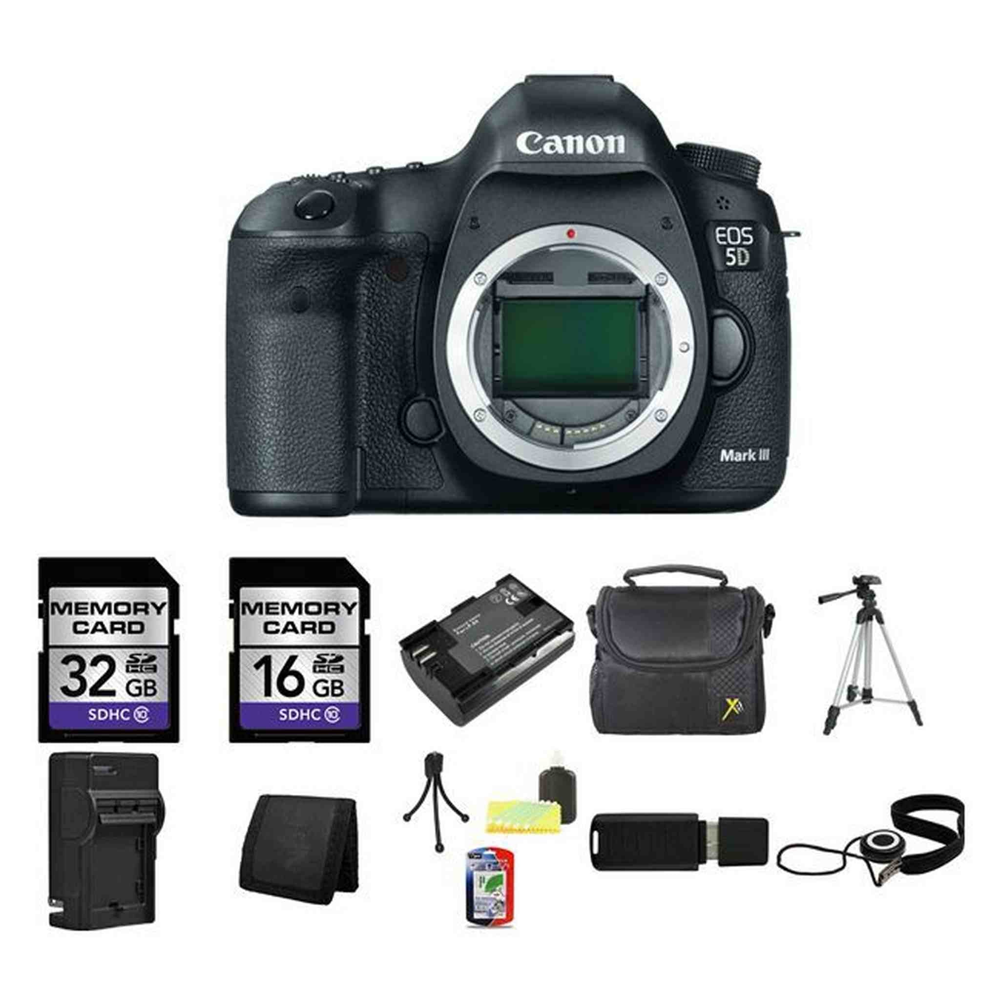 Canon EOS 5D Mark III Digital SLR Camera Body 48GB Bundle Canon