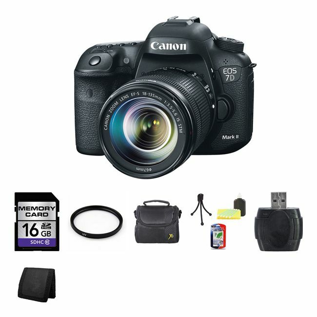 Canon EOS 7D Mark II DSLR Camera w/18-135mm Lens Bundle Canon