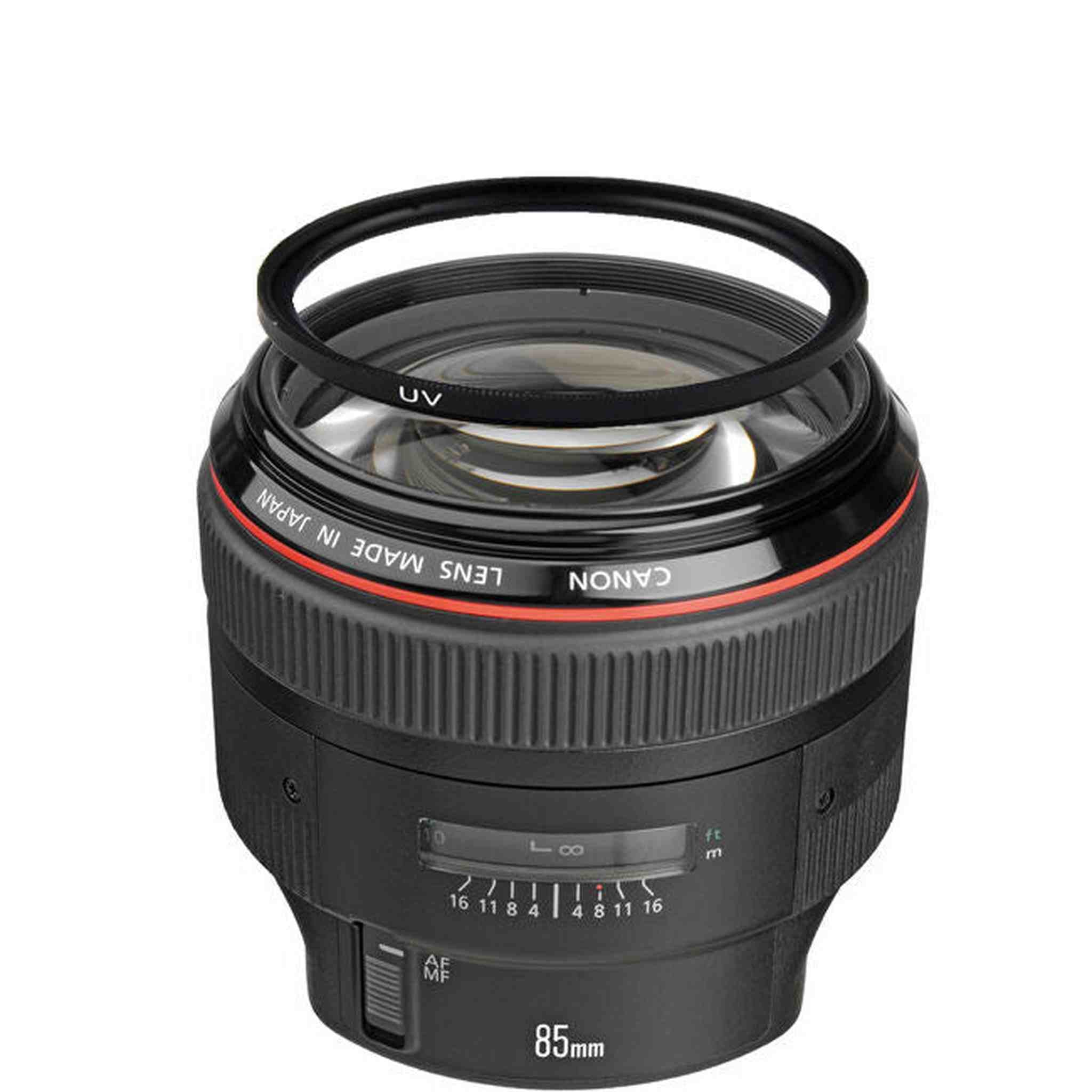 Canon EF 85mm f/1.2L II USM Lens w/72mm UV Filter Bundle Canon