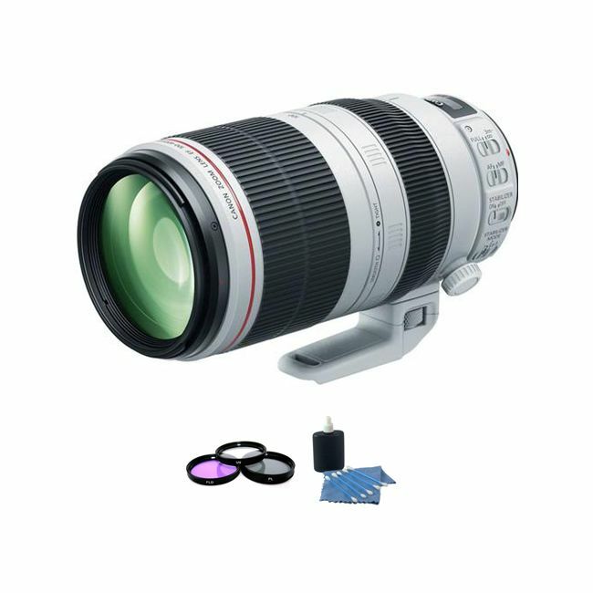 Canon EF 100-400mm f/4.5-5.6L IS II USM Lens + UV Kit & Cleaning Kit Ultimate Bundle Canon