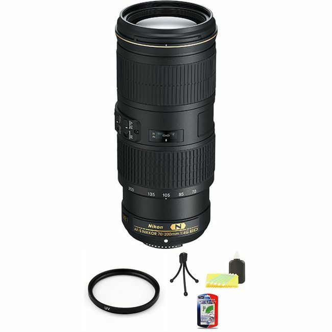 Nikon Nikkor AF-S 70-200mm F/4 VR Lens + UV Filter & Cleaning Kit Nikon