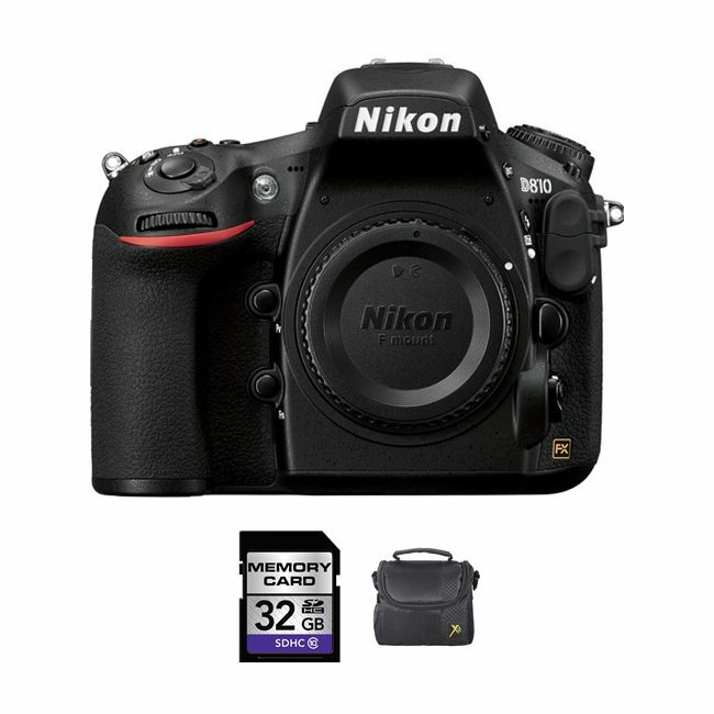 Nikon D810 DSLR Camera + 32GB & Case Bundle Nikon