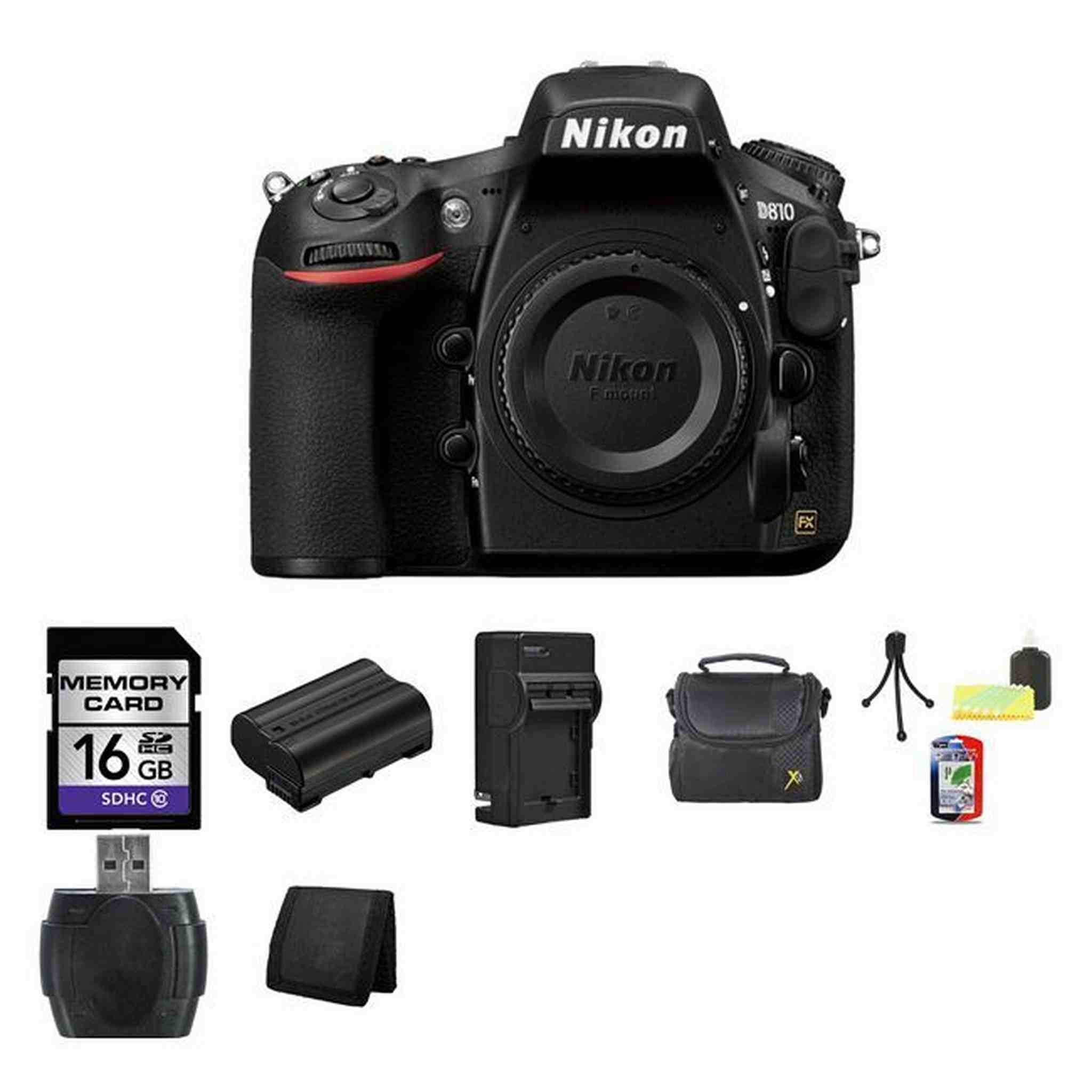 Nikon D810 Digital SLR Camera 16GB Ultimate Bundle Nikon