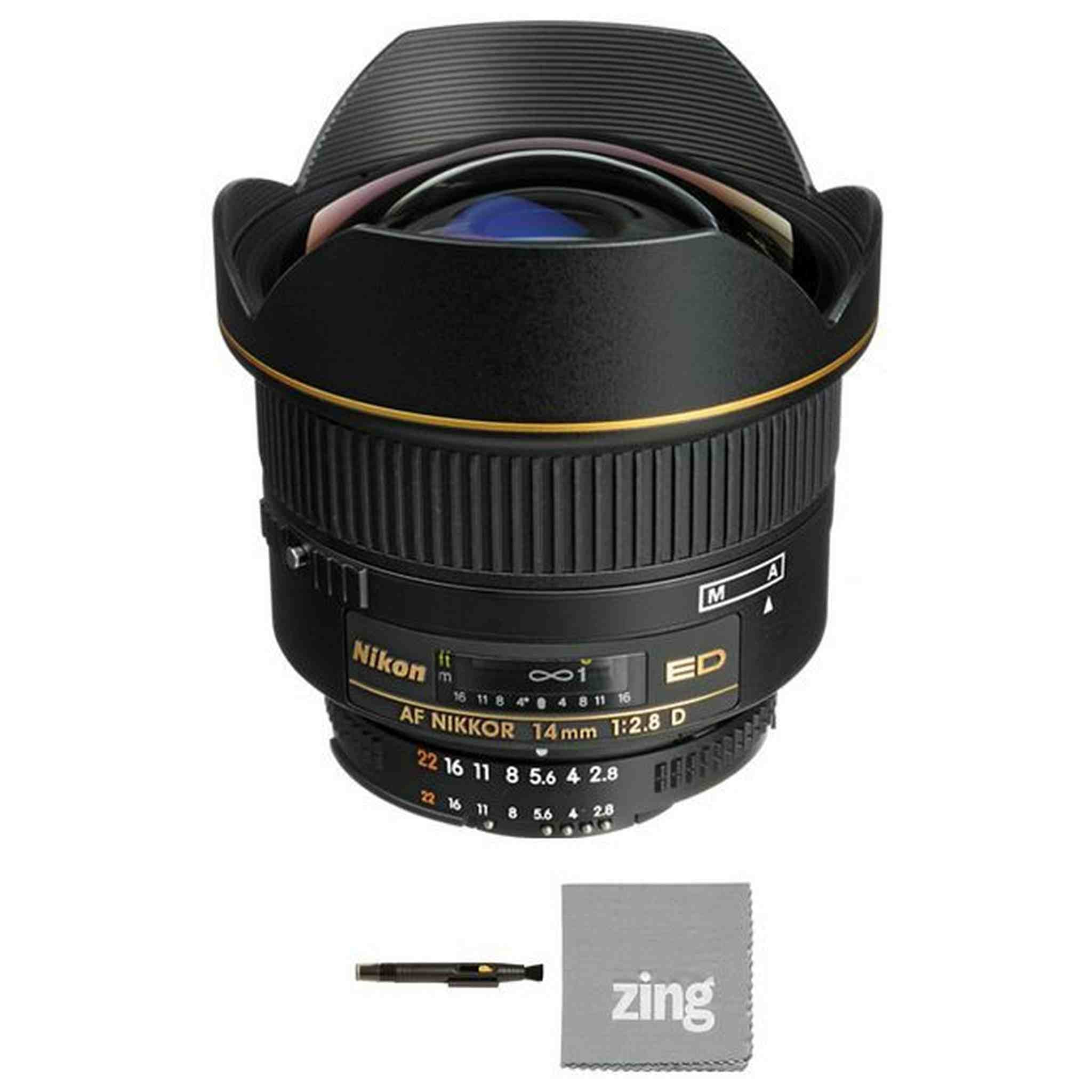 Nikon AF Nikkor 14mm f/2.8D ED Autofocus Lens Package Nikon