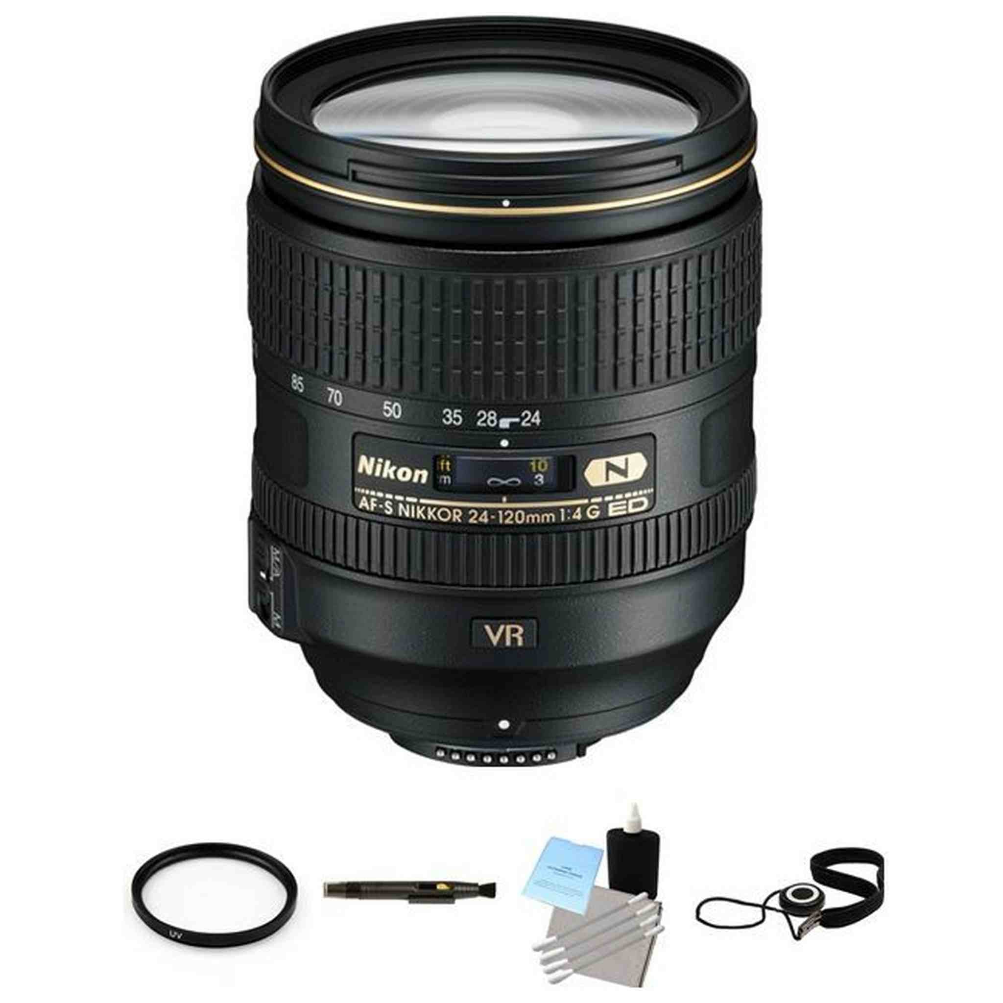 Nikon AF-S NIKKOR 24-120mm f/4G ED VR Zoom Lens Photography Bundle Nikon