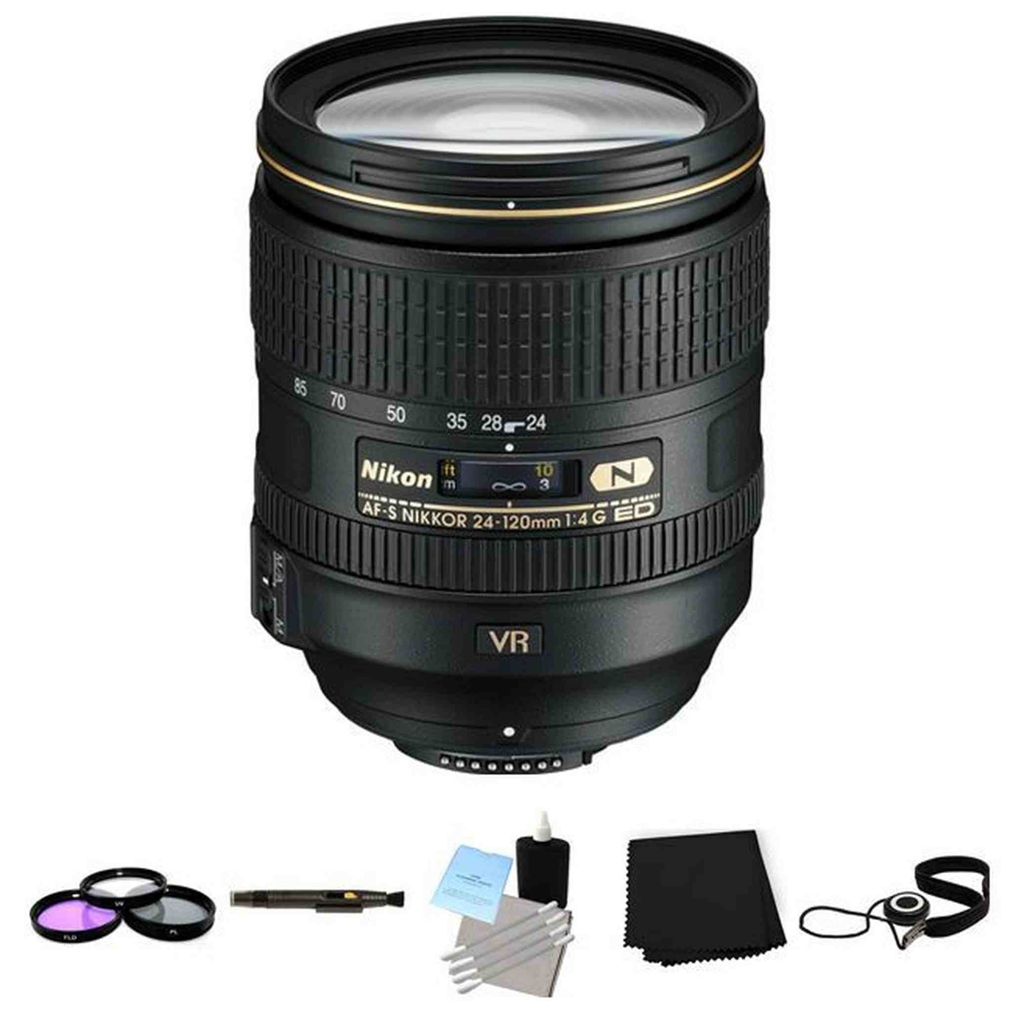 Nikon AF-S NIKKOR 24-120mm f/4G ED VR Zoom Lens Deluxe Bundle Nikon