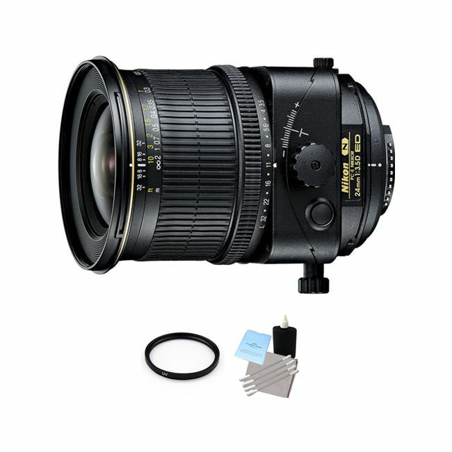 Nikon PC-E Nikkor 24mm F/3.5 ED Lens + UV Filter & Cleaning Kit Bundle Nikon