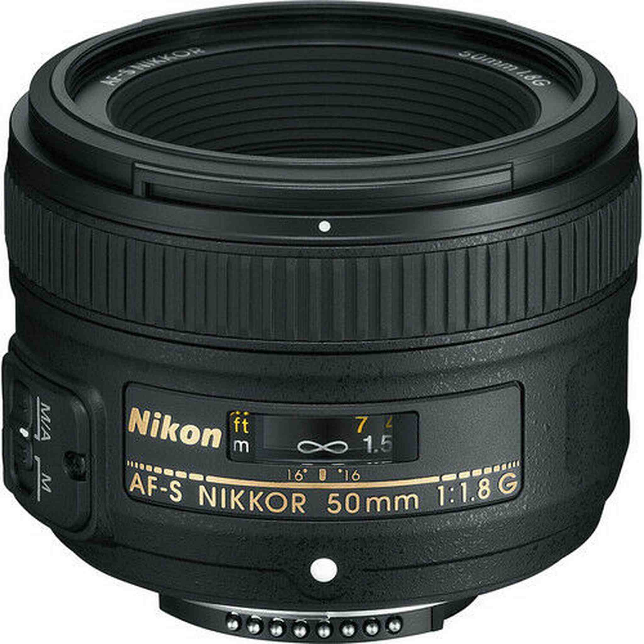 Nikon AF-S NIKKOR 50mm f/1.8G Lens + UV Filter & Cap Keeper Bundle Nikon