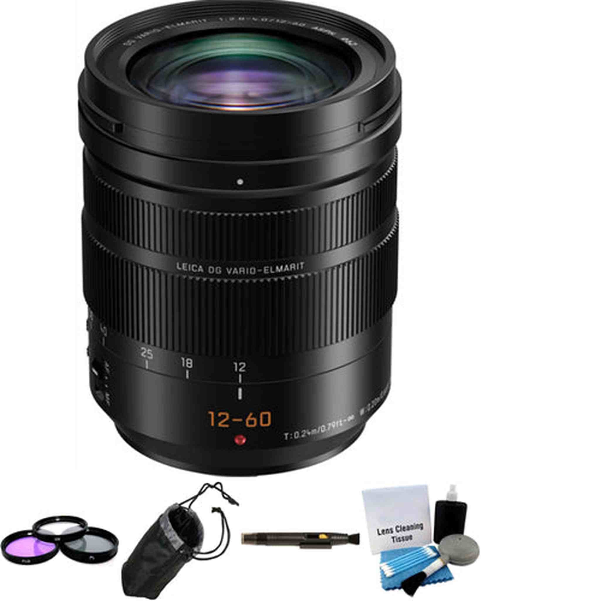 Panasonic Leica DG Vario-Elmarit 12-60mm f/2.8-4 ASPH. POWER O.I.S Lens Bundle 4 Panasonic