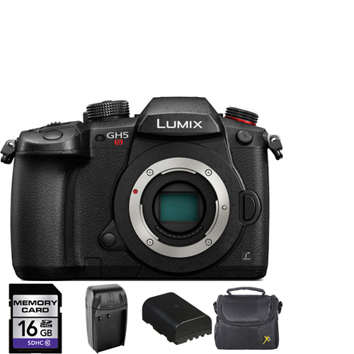 Panasonic Lumix DC-GH5S Mirrorless Micro Four Thirds Digital Camera Starter Bundle Panasonic