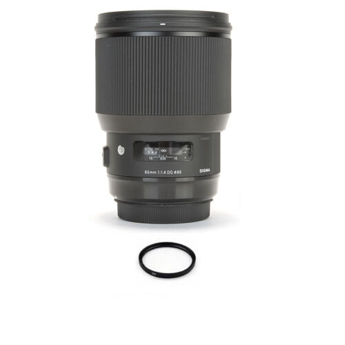 Sigma 85mm f/1.4 DG HSM Art Lens for Nikon F + 86mm UV Filter Bundle Sigma