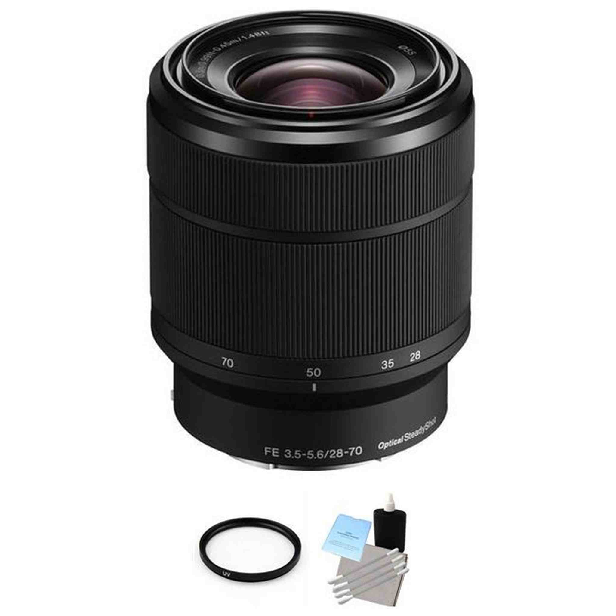 Sony FE 28-70mm f/3.5-5.6 OSS Lens + UV Filter & Cleaning Kit Bundle Sony