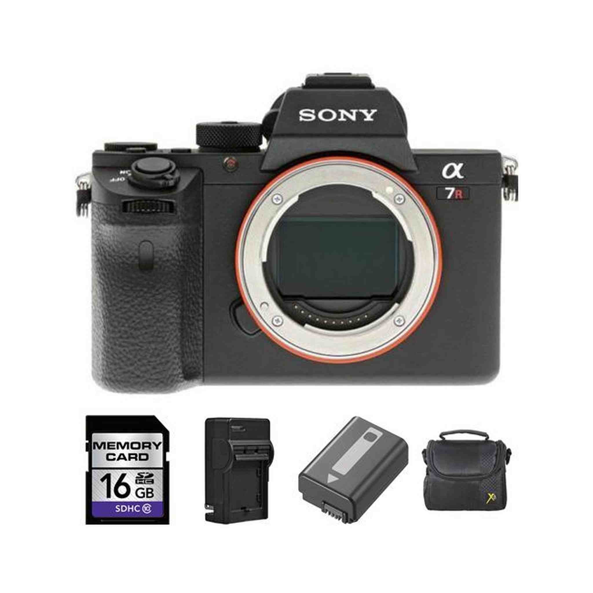 Sony Alpha a7R II Mirrorless Digital Camera + 2 Batteries, 16GB Card Bundle Sony