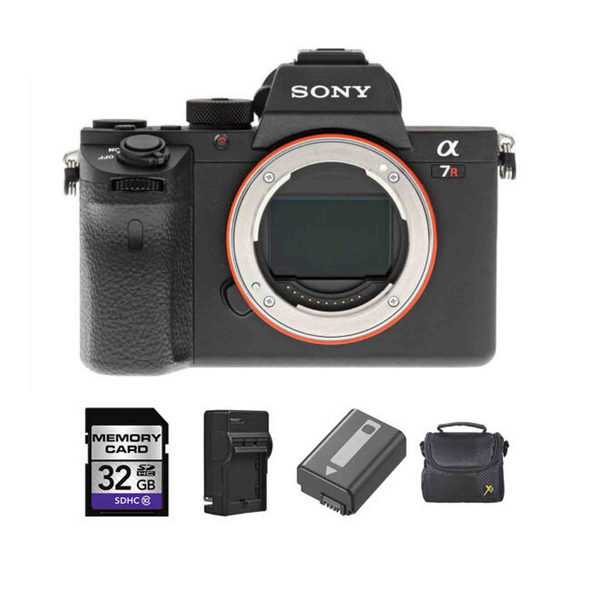 Sony Alpha a7RII Mirrorless Digital Camera + 2 Batteries, 32GB Card Bundle Sony