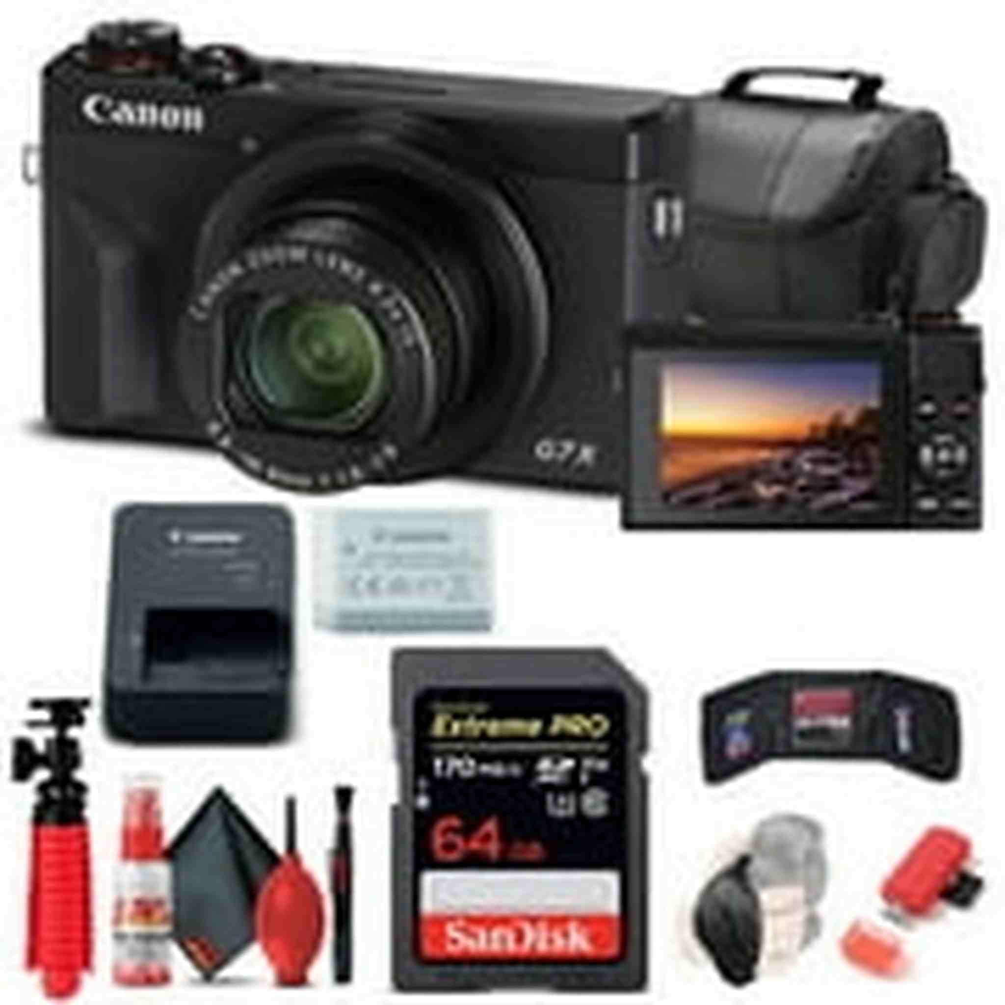 Canon PowerShot G7 X Mark III Digital Camera 3637C001 + 64GB Card Base Bundle Canon