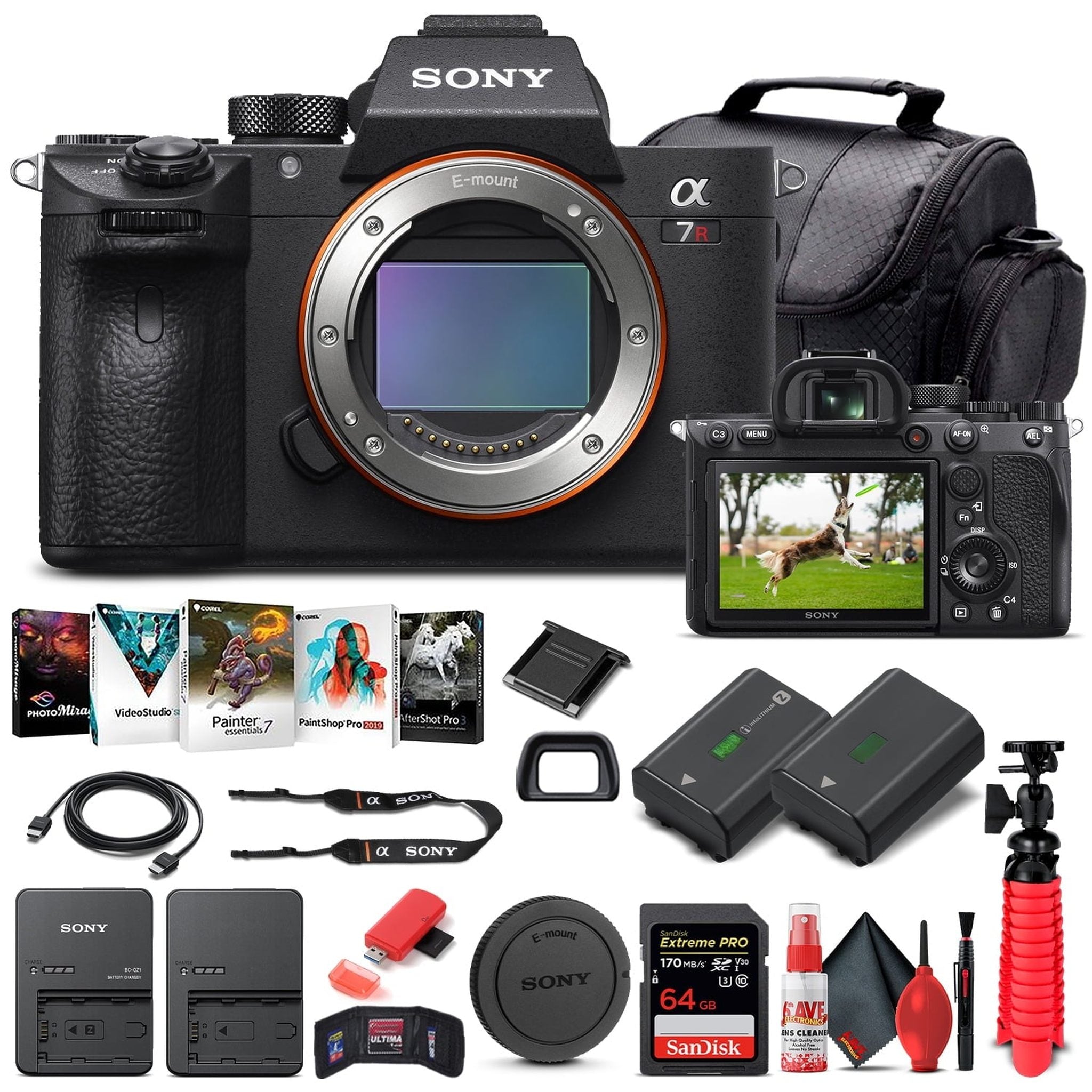 Sony Alpha a7R IV Mirrorless Camera Body Only ILCE7RM4/B - Basic Bundle Sony