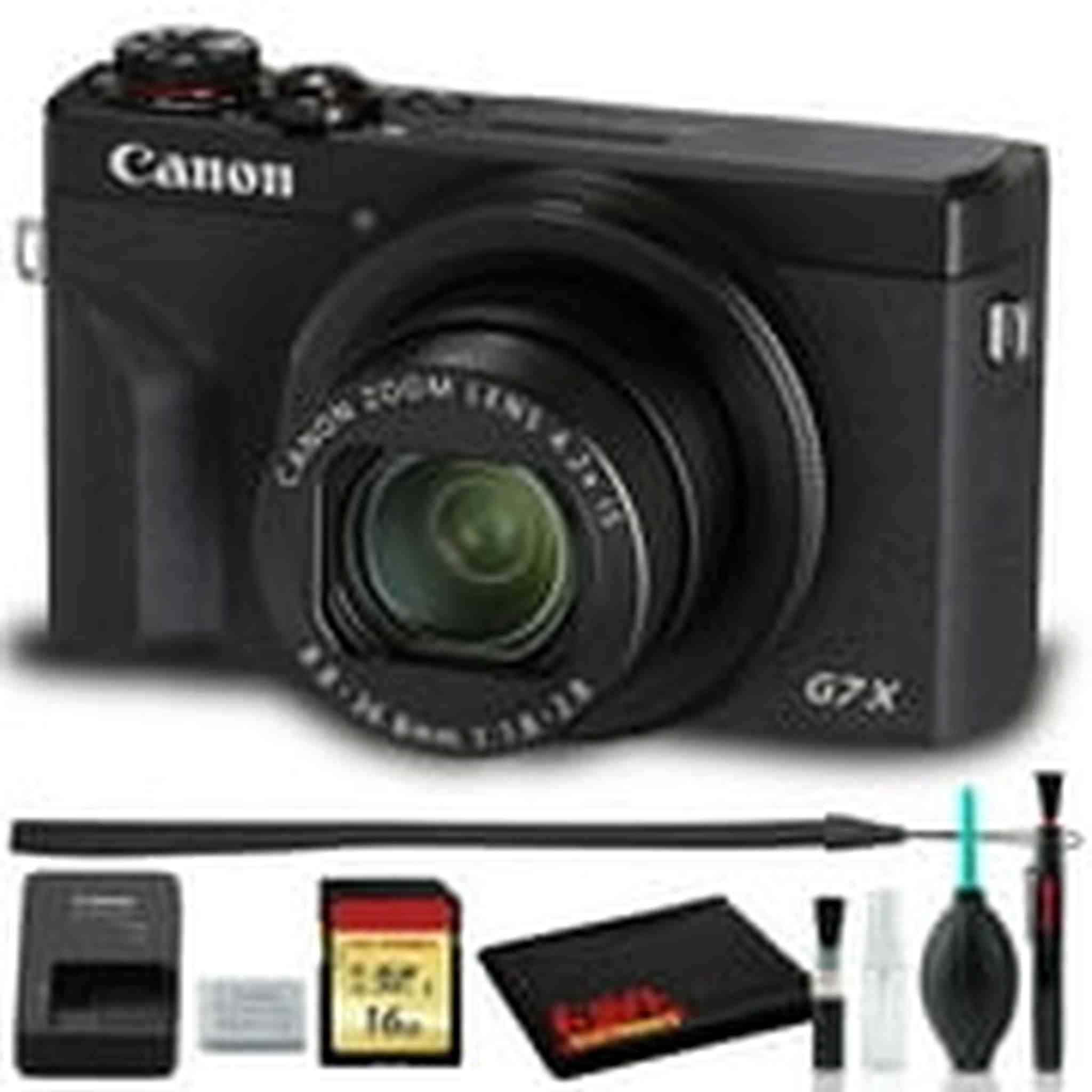 Canon PowerShot G7 X Mark III Digital Camera Black Intl Model Basic Bundle Canon